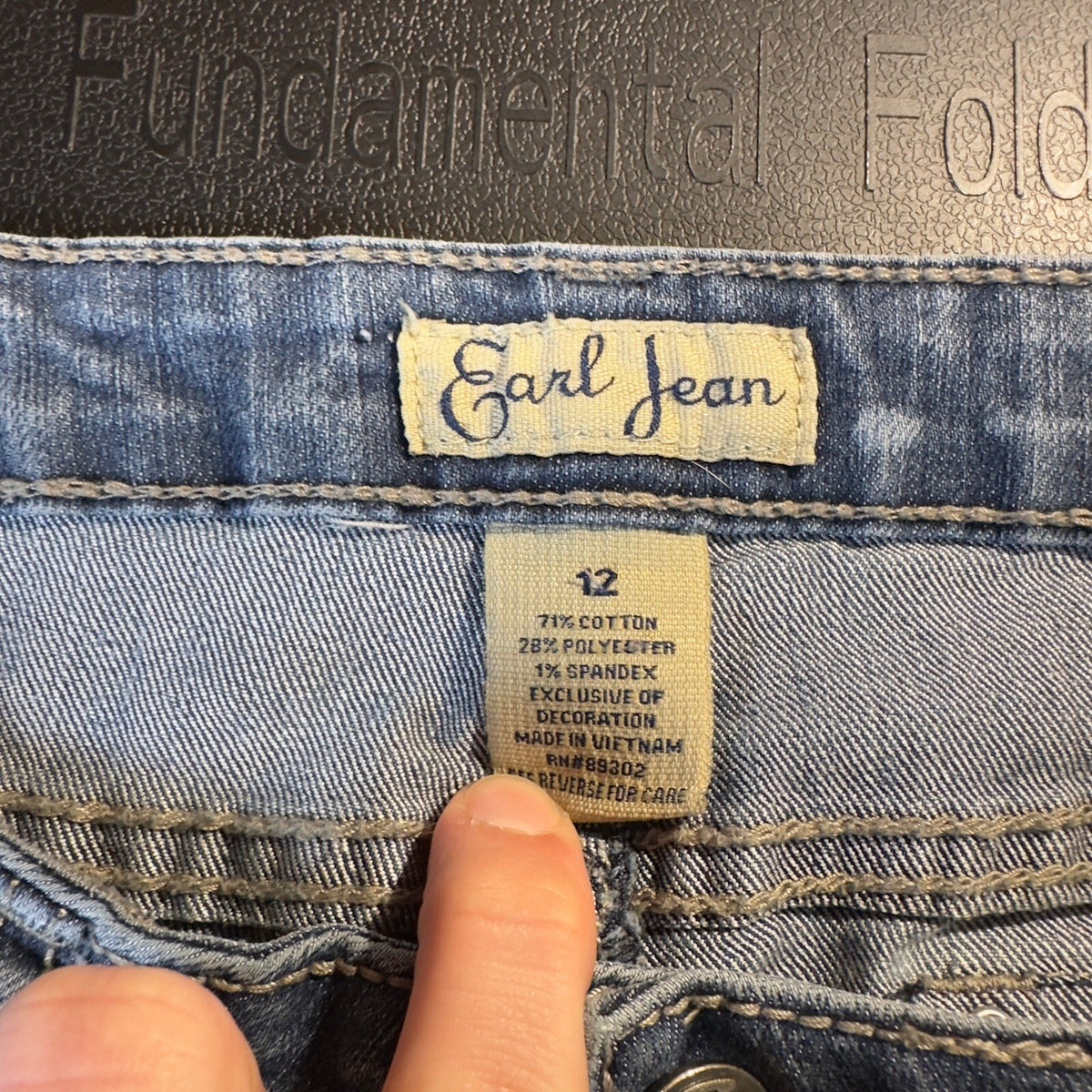Y2K Earl Jean Bootcut Jeans Womens 12 Rhinestone Western