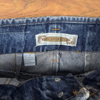 Vintage 90s Paris Sport Club High Waisted Mom Jeans Womens 9