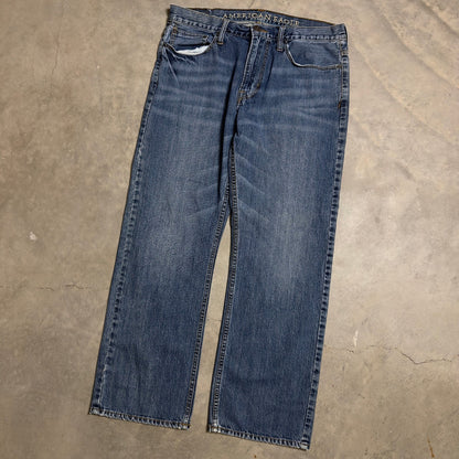 Vintage Y2K American Eagle Jeans Mens 33x30 Blue Straight