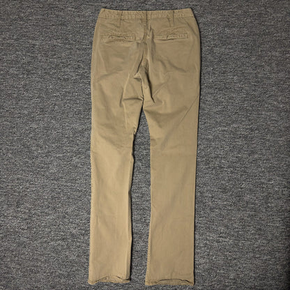 BKE Jake Straight Chino Pants Mens 29L Khaki Casual Workwear