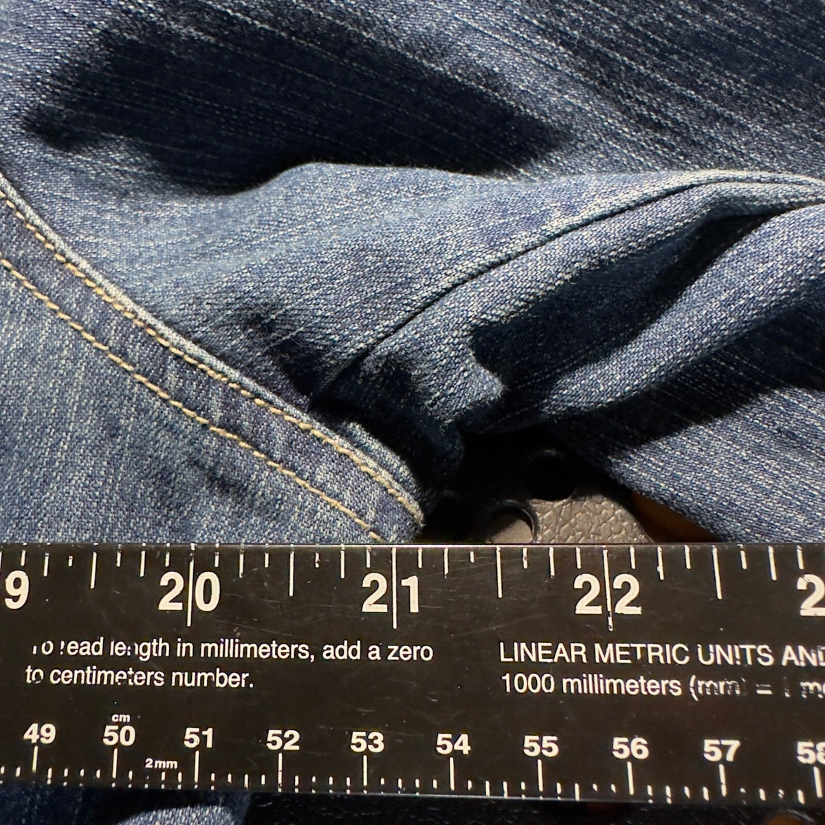 Vintage Christopher & Banks Denim Jacket Womens Medium Blue Embellished Y2K Boho