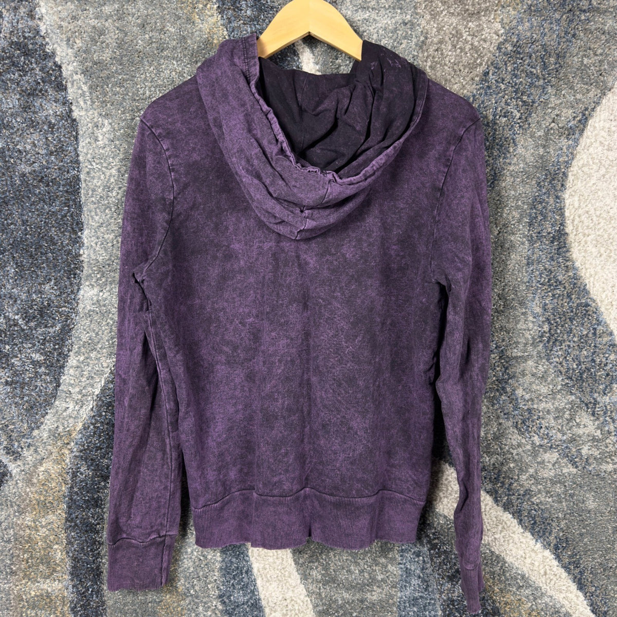 Y2K Almost Famous Couture Zip Hoodie Womens XL Purple Heart