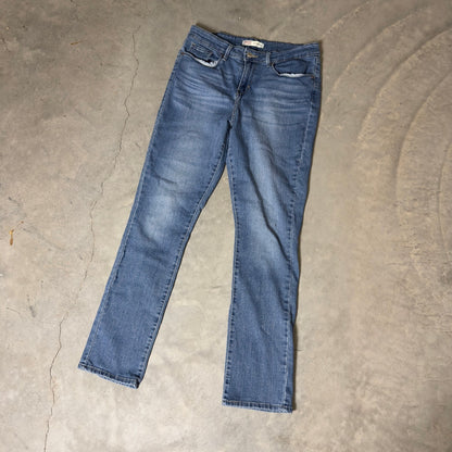 Signature Levi Strauss Straight Leg Jeans Womens 10M 30x32