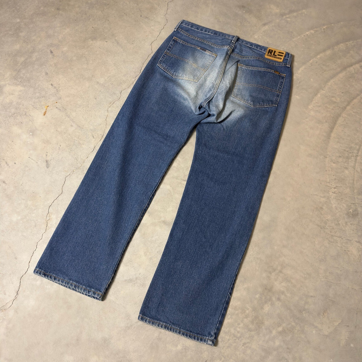Vintage 90s Polo Ralph Lauren Baggy Jeans Mens 36x32 RL 67