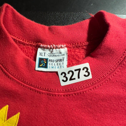 Vintage Pro Spirit Sunflower Crow Sweatshirt Mens XLT Red
