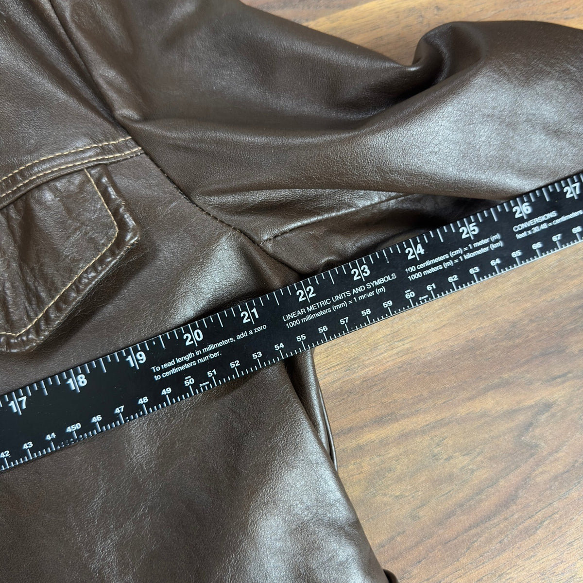 Vintage Towncraft Mens XL Brown Leather Car Coat Jacket