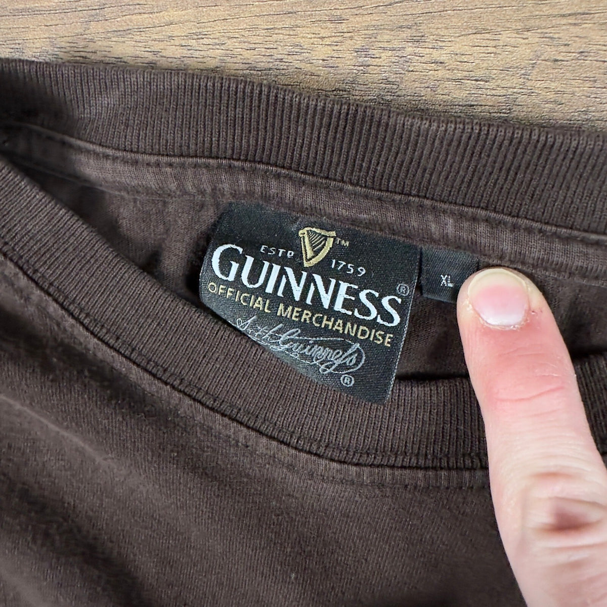 Guinness Foreign Extra Stout T-Shirt Mens XL Brown Graphic