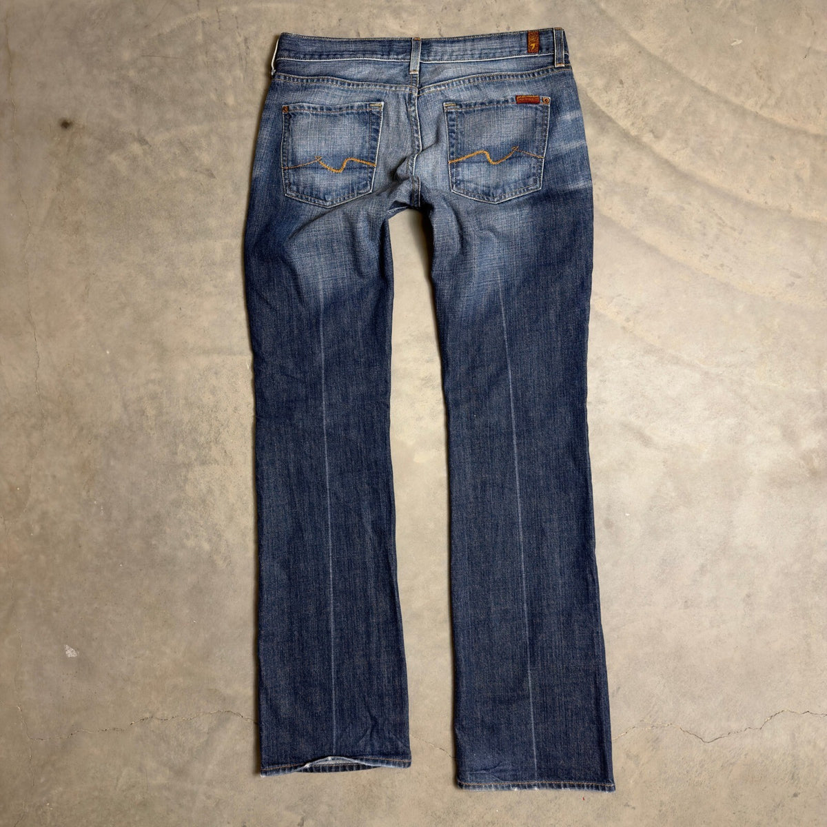 Y2K 7 For All Mankind Bootcut Jean Women 30 Blue Medium Wash