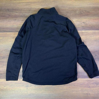 Vintage REI Quarter Zip Fleece Pullover Mens L Black Outdoor