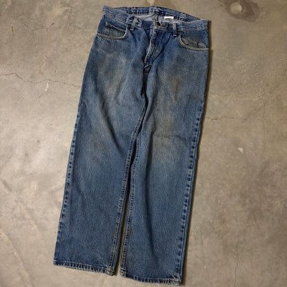 Denim Carpenter Jeans Mens 34x30 Medium Wash Baggy