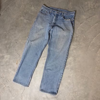 Vintage Levis 550 Relaxed Fit Jeans Mens 38x32 Light Wash