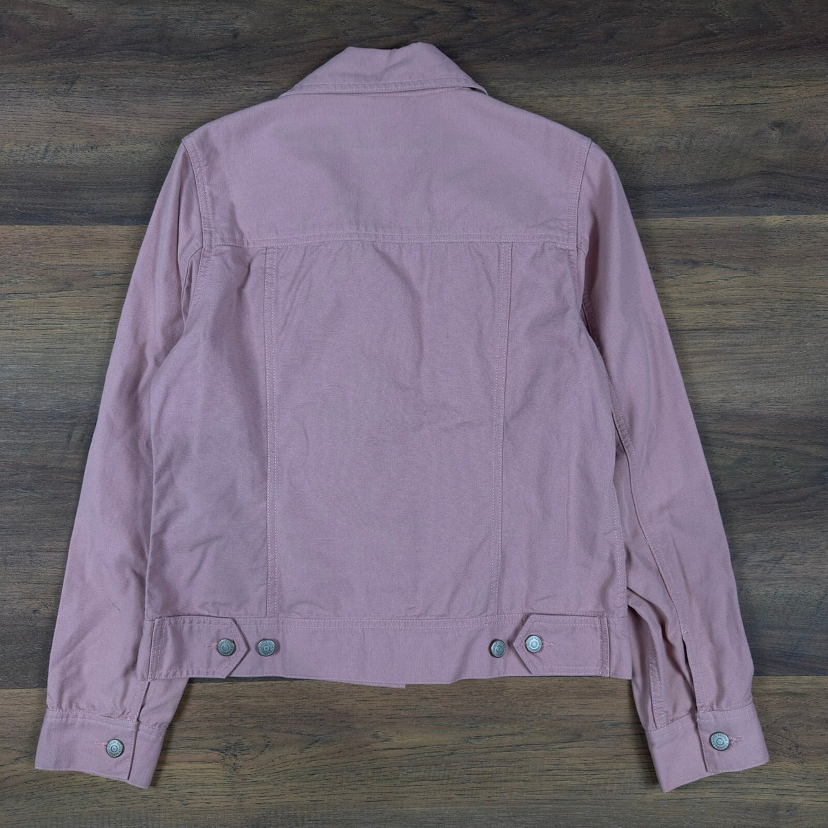Eddie Bauer Cotton Canvas Trucker Jacket Womens S Dusty Rose