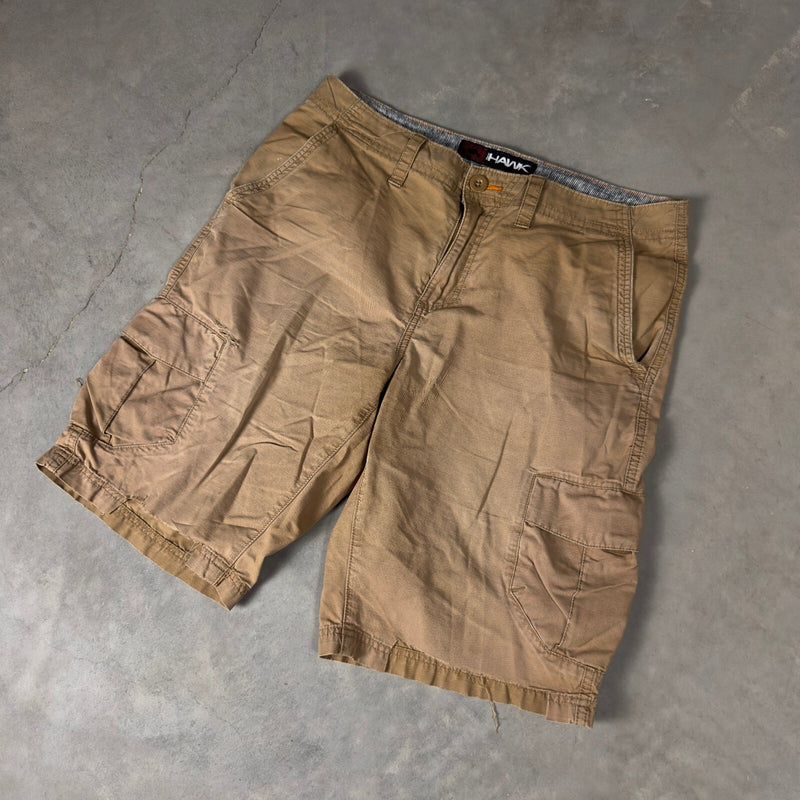 Tony Hawk Ripstop Cargo Shorts Mens 32 Tan Khaki Baggy Skate