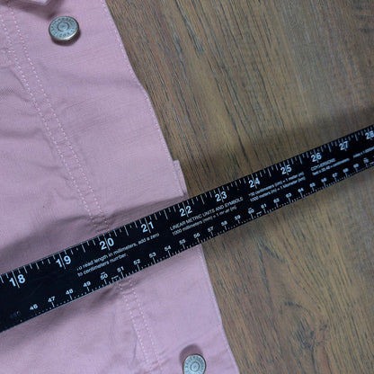 Eddie Bauer Cotton Canvas Trucker Jacket Womens S Dusty Rose
