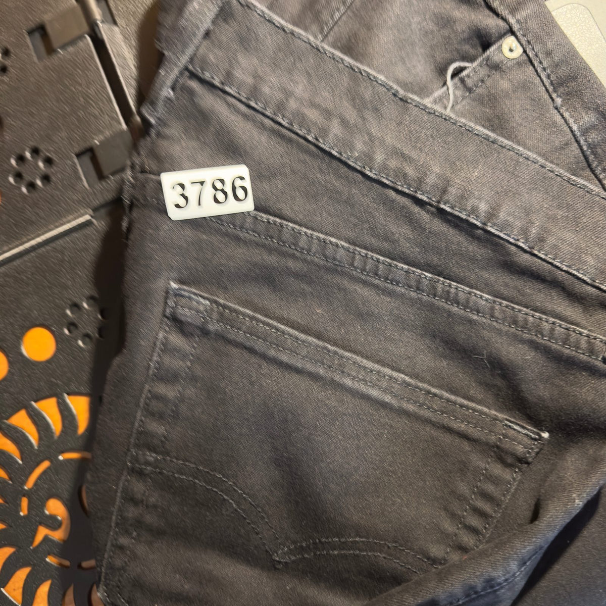 Levi's Black Straight Leg Jeans Mens No Size Tag Grunge