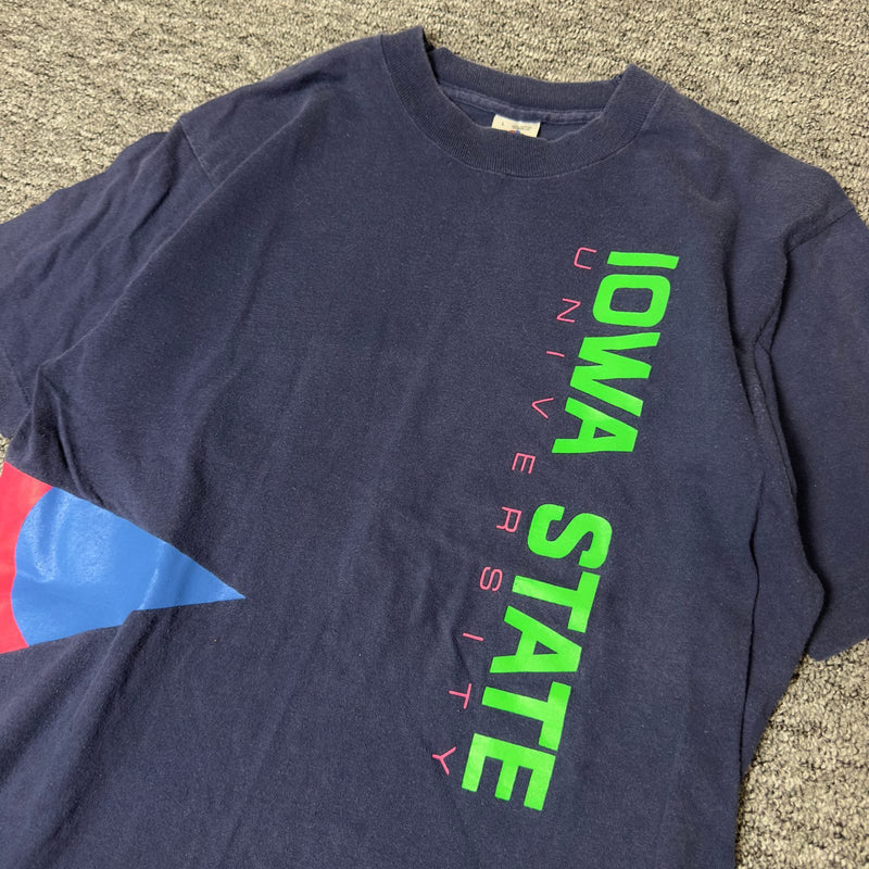 Iowa State University Graphic Tee Navy Fruit of the Loom L