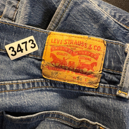 Vintage Levi's 505 Regular Fit Jeans Mens 34x30 Blue Baggy Streetwear Heritage