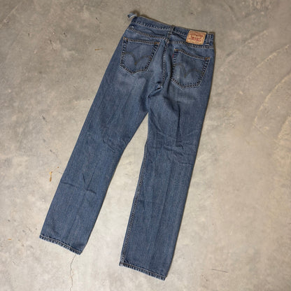 Levi's 505 Regular Fit Jeans Mens 32x34 Blue Baggy Straight