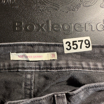 Levi's 535 Super Skinny Jeans Womens 31x30 Black Wash
