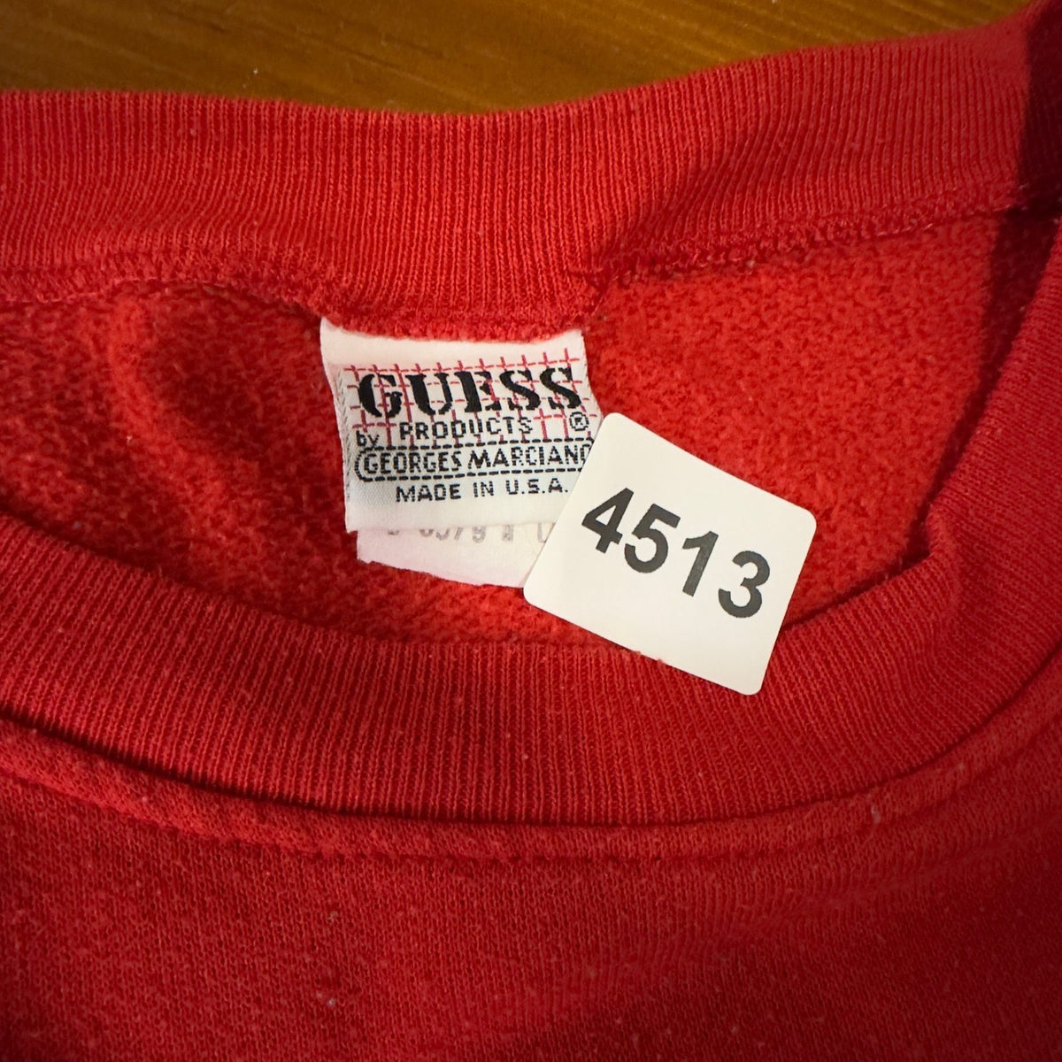 Vintage 1996 Guess Georges Marciano Sweatshirt Sz L Red