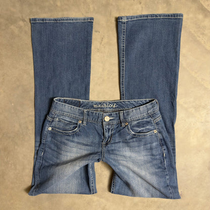 Maurices Bootcut Baggy Jeans Womens 3/4 Blue
