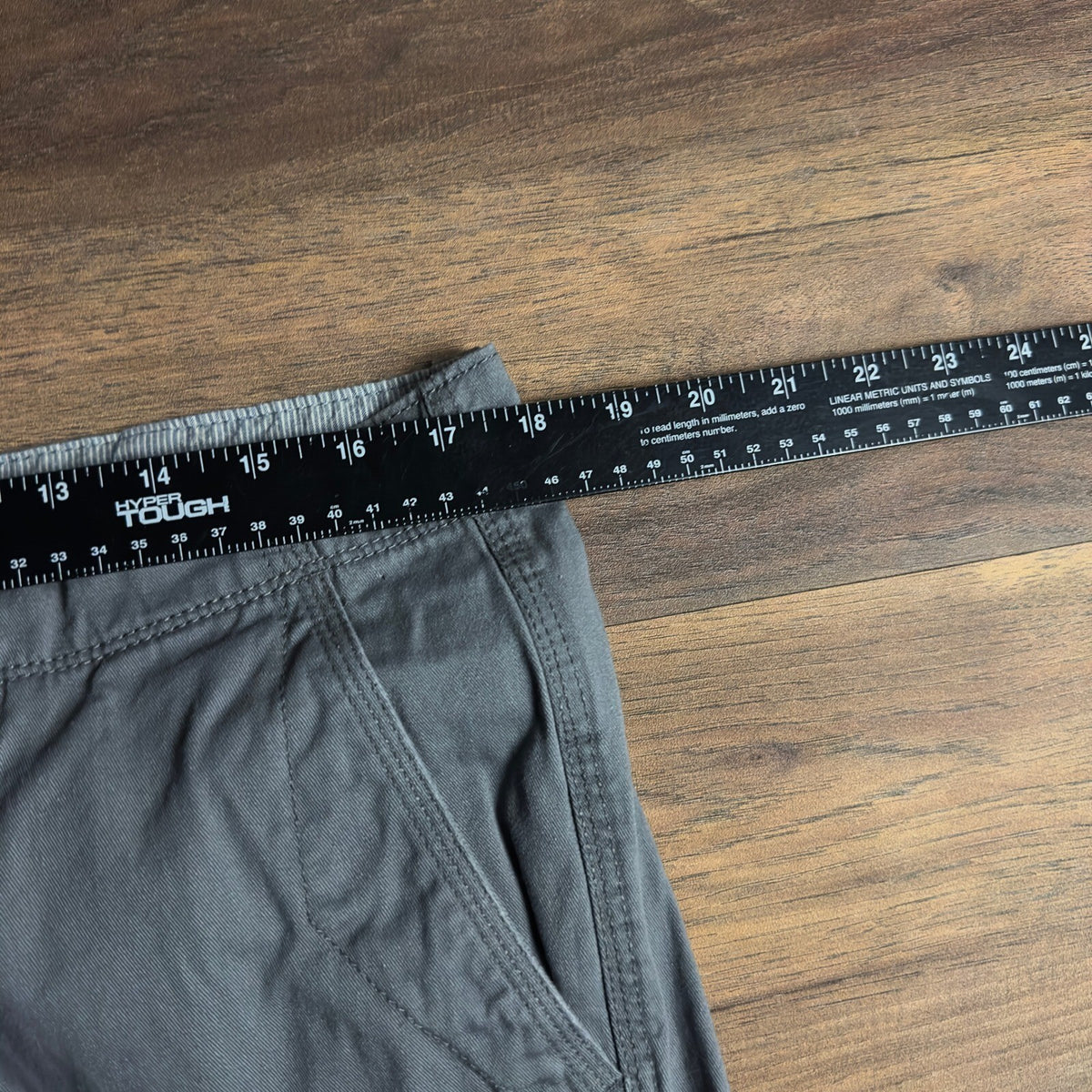 Quiksilver Cargo Shorts Mens 36 Grey Straight Baggy Skater
