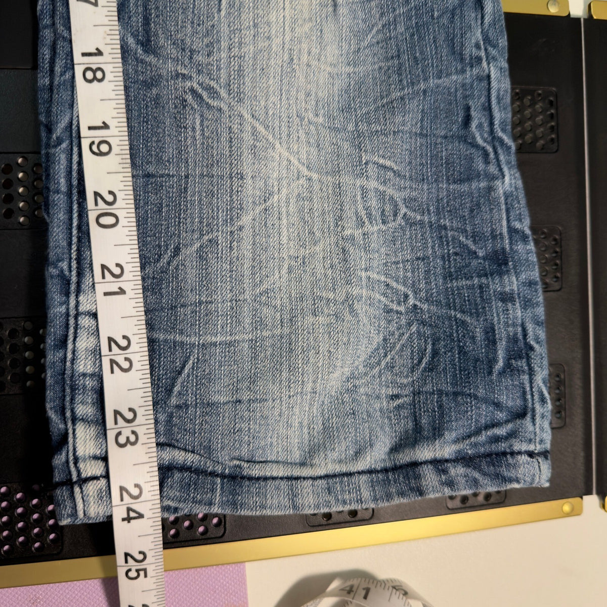 Vintage Bongo Distressed Crinkle Wash Capris Womens 5 Y2K