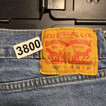 Levi's 505 Straight Jeans Mens 31x30 Medium Wash Classic