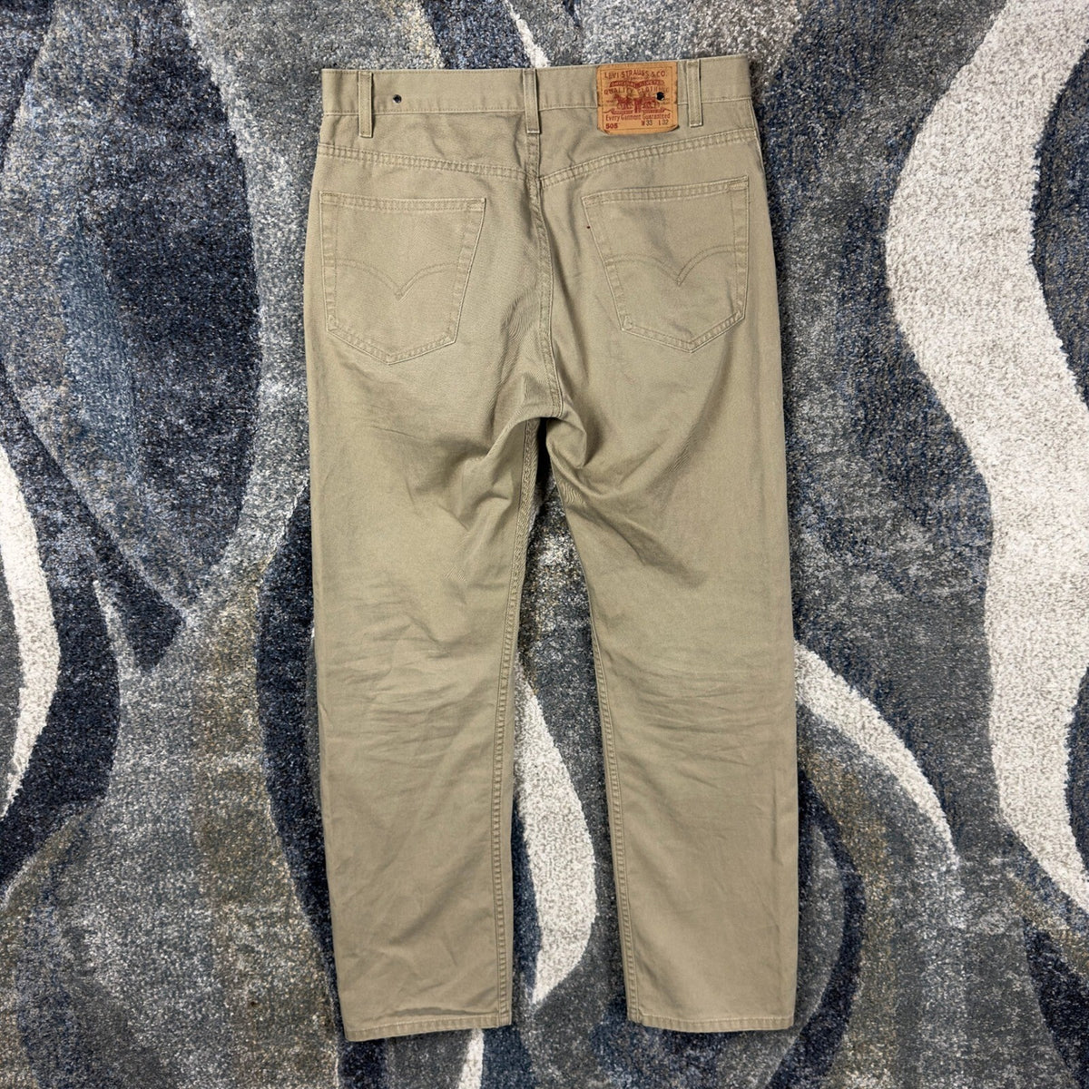 Vintage Y2K Levis 505 Straight Pants Mens 33x32 Khaki Tan