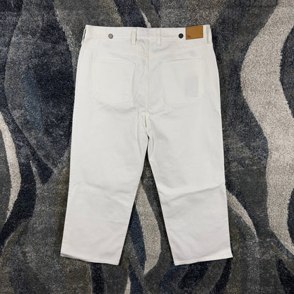 NEW Eddie Bauer Voyager Straight Jeans Womens 18 White Denim