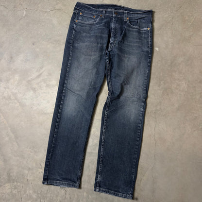 Levi's 505 Regular Jeans Mens 33x30 Dark Blue Classic