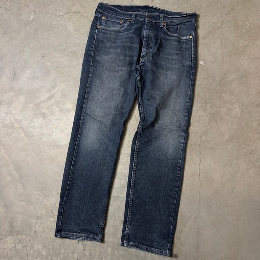 Levi's 505 Regular Jeans Mens 33x30 Dark Blue Classic