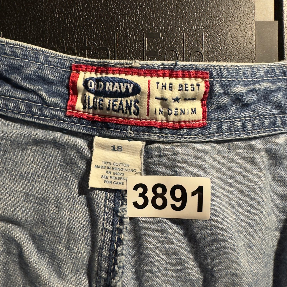Old Navy Blue Jeans Womens Size 18 Bootcut Two-Tone Cargo