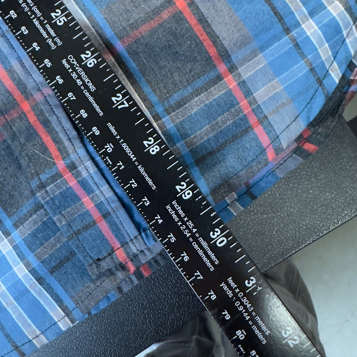 NWT Zoo York Plaid Flannel Button Down Shirt Mens M Blue Y2K
