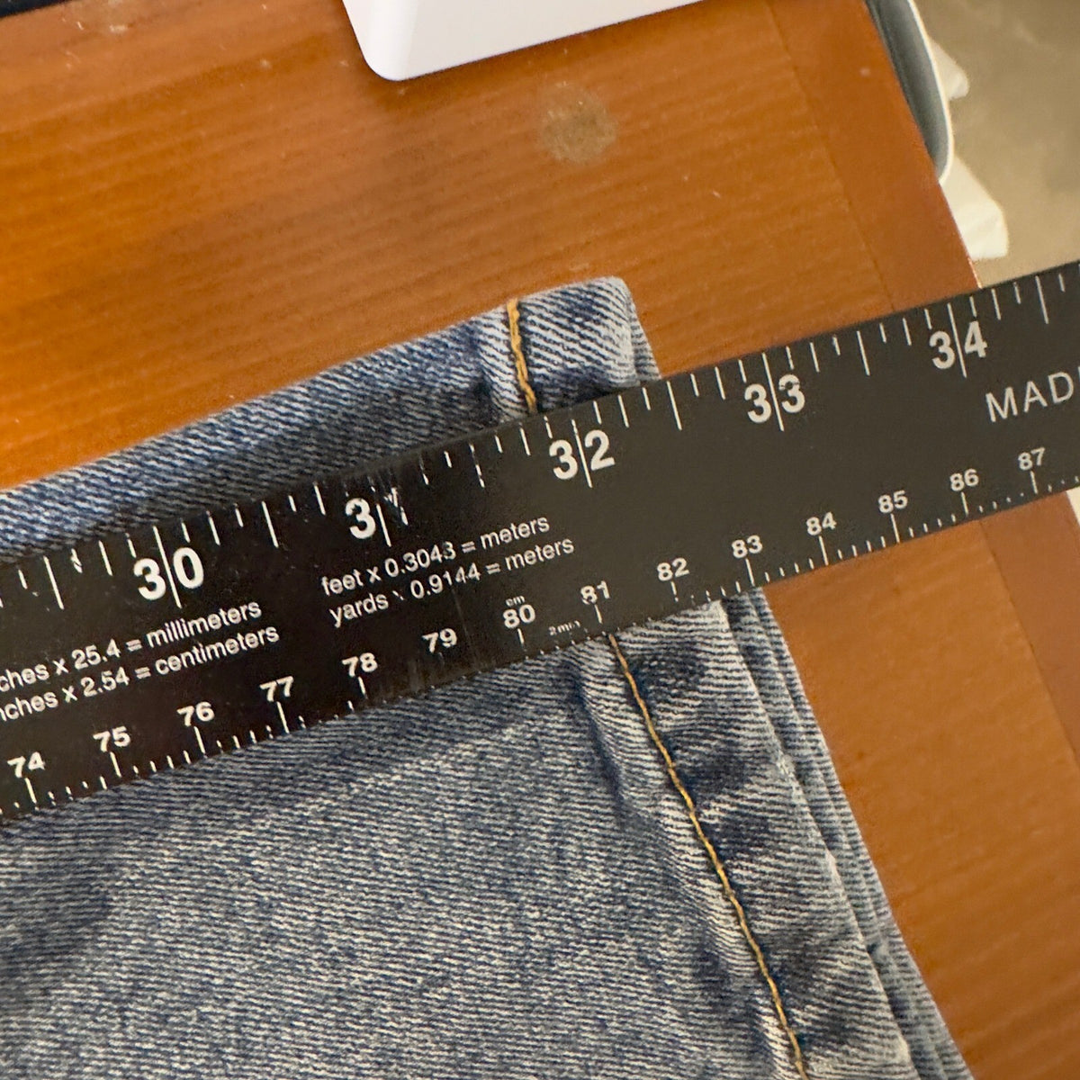 Levis 505 Regular Fit Jean Men 36x32 Blue Straight Leg Denim