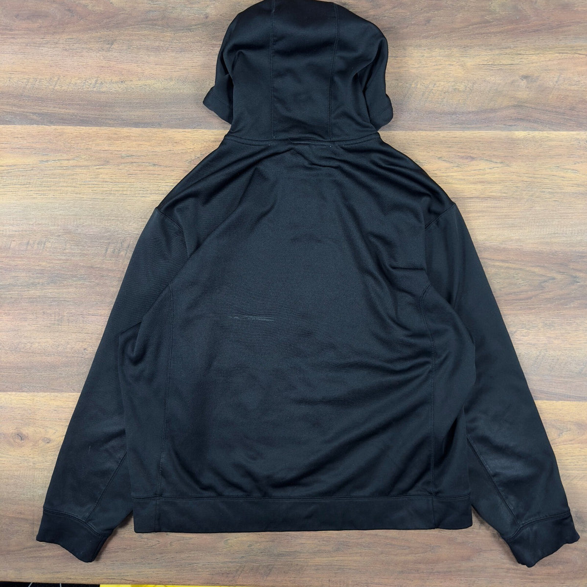 Y2K Nike Therma Fit Hoodie Mens XL Black Silver Tag Swoosh