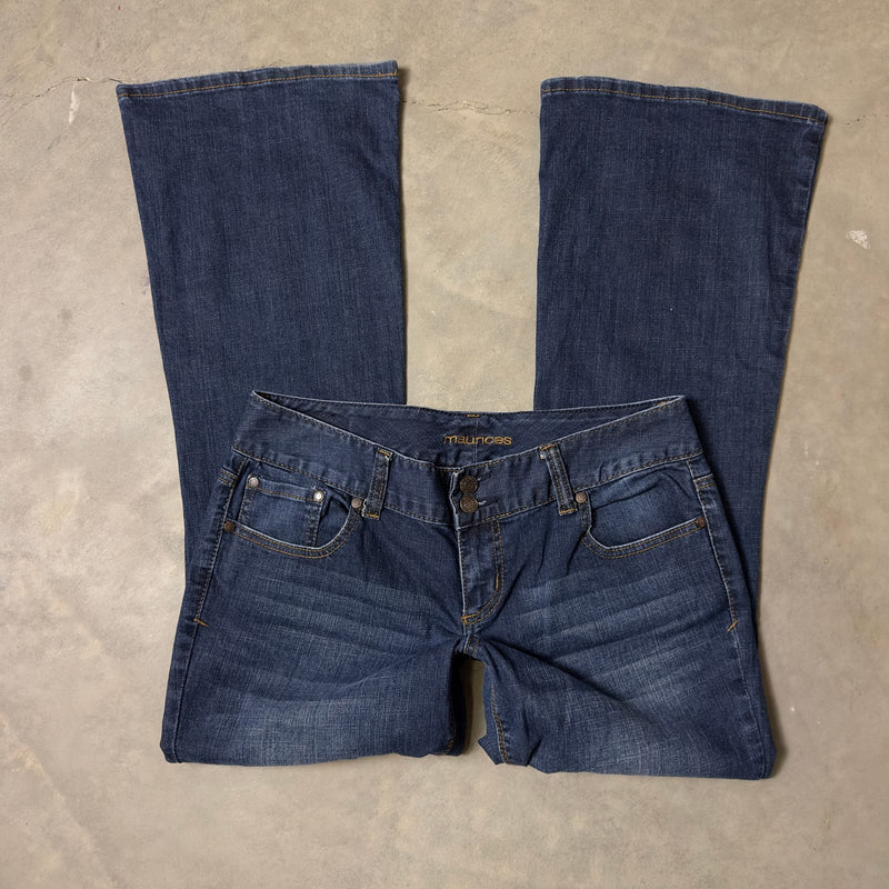 Maurices Bootcut Jeans Womens 9/10 Short Dark Wash Stretch