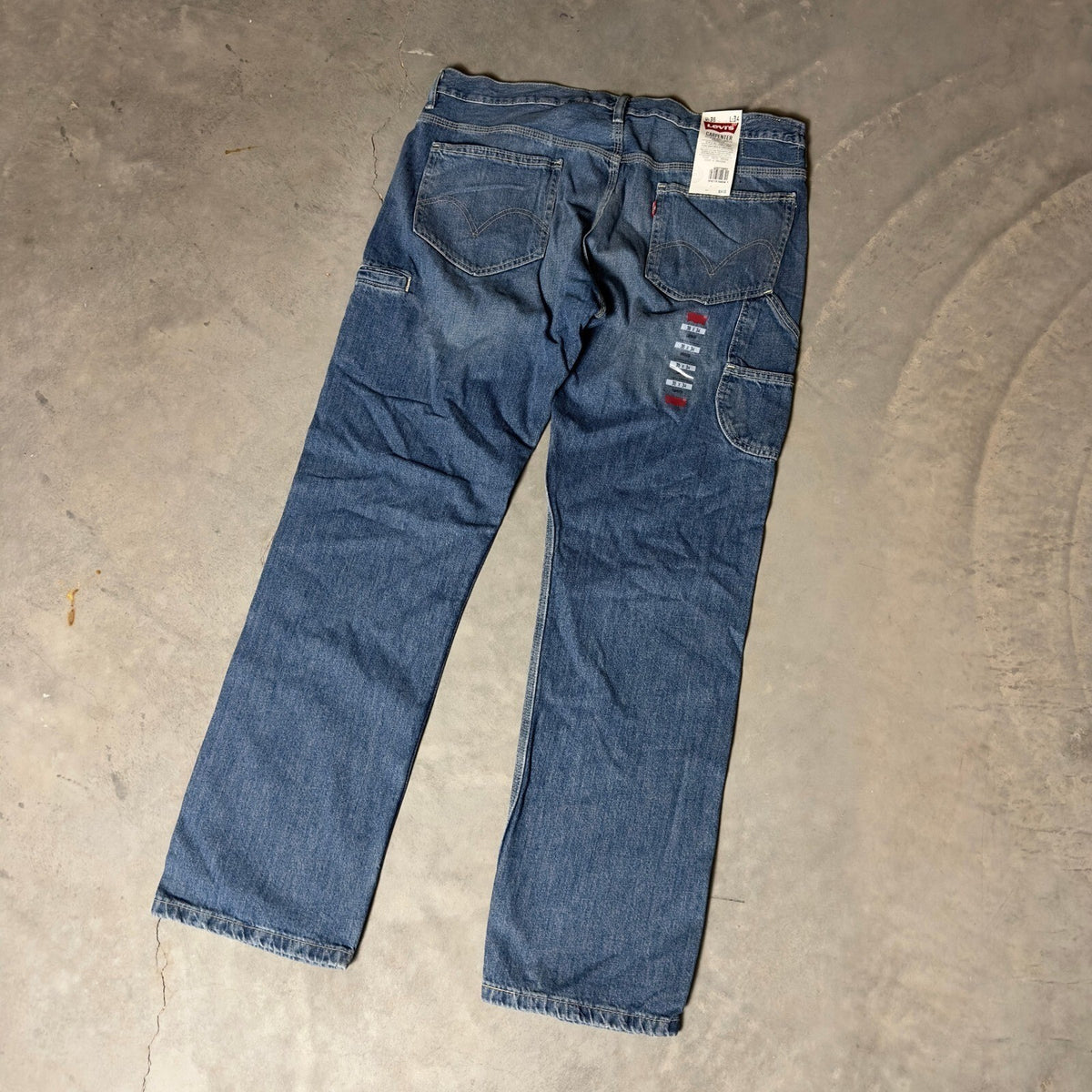 Vintage NWT Levi's Carpenter Jeans Mens 36x34 Baggy Workwear
