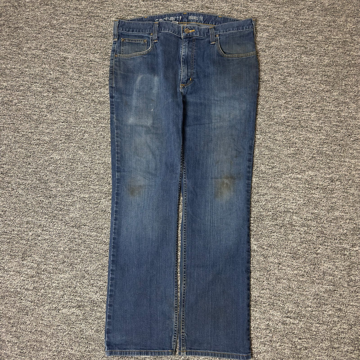 Carhartt Relaxed Fit Jeans Mens 36x30 Blue Workwear