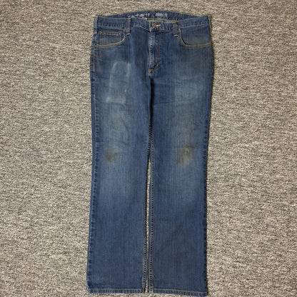 Carhartt Relaxed Fit Jeans Mens 36x30 Blue Workwear