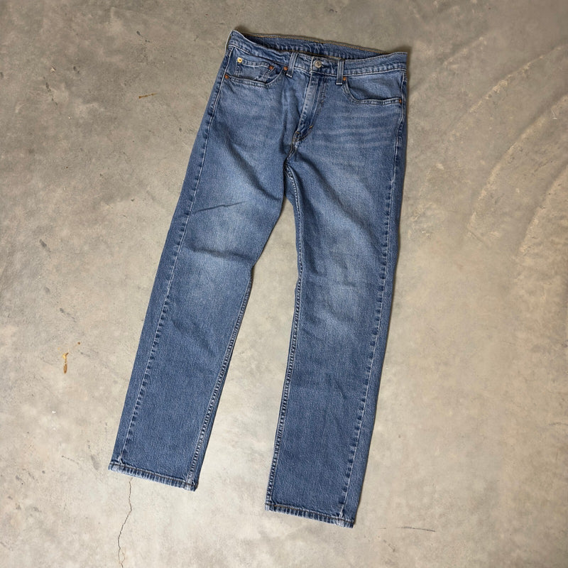 Levi's 505 Regular Fit Jeans Mens 32x30 Blue Straight Baggy
