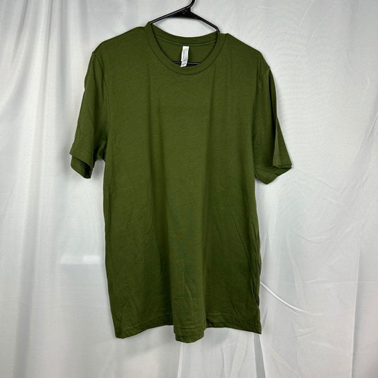 NWT Bella + Canvas Mens XL Olive Green Cotton T-Shirt