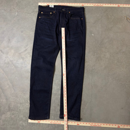 NWT Levi's 502 Taper Stretch Jeans Mens 34x32 Dark Indigo