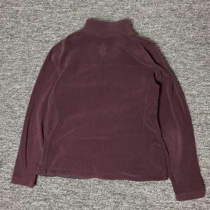 REI Fleece Pullover Womens Burgundy Gorpcore
