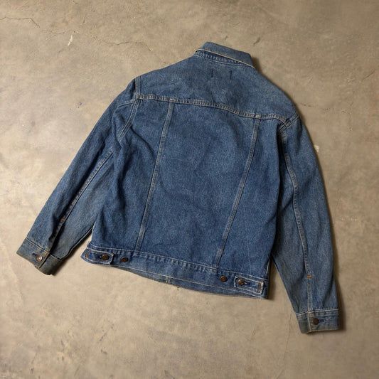 Vintage Alexi Denim Trucker Jacket Mens Medium Blue 90s Streetwear Retro Casual