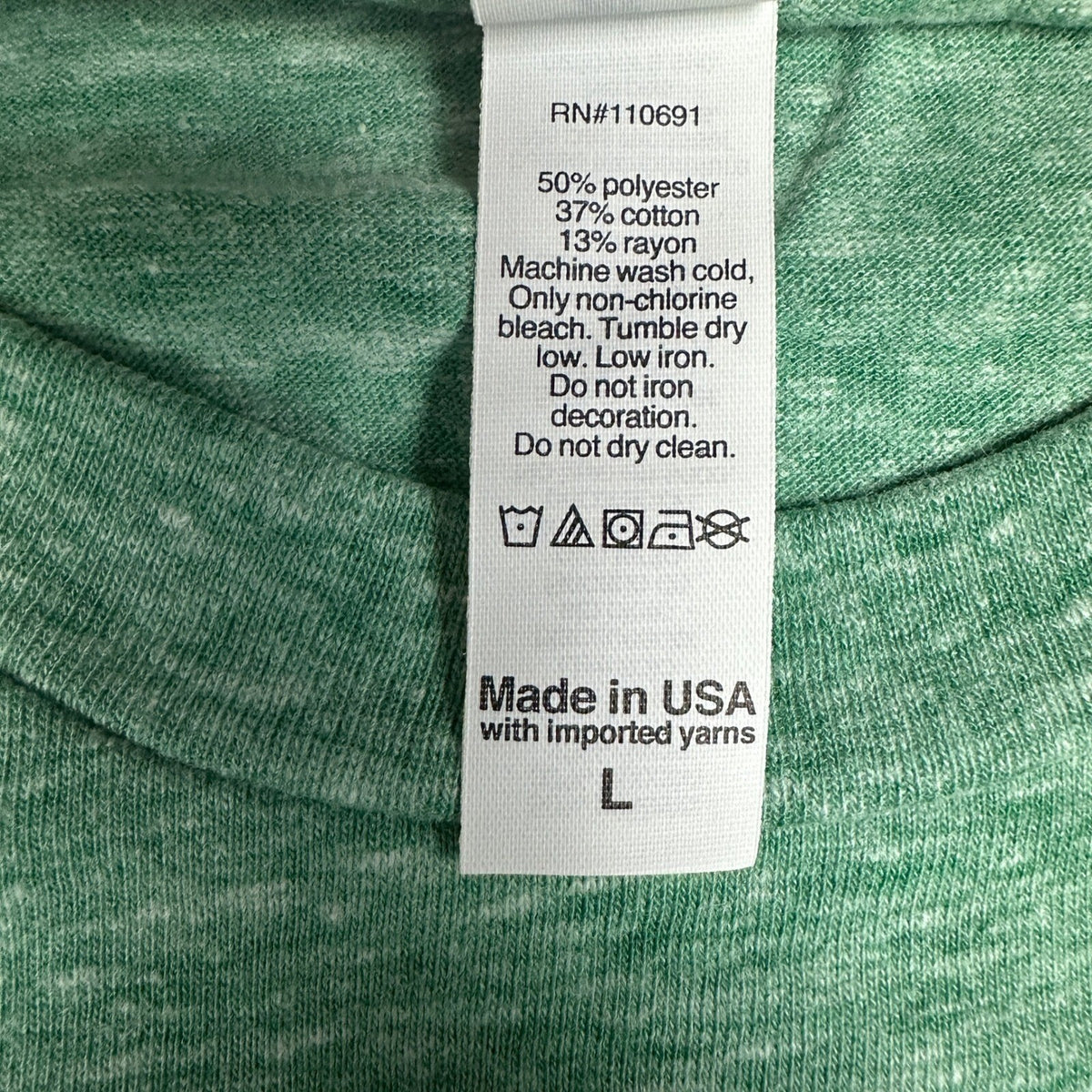 Royal Apparel Triblend T-Shirt Mens L Kelly Green Blank NWT
