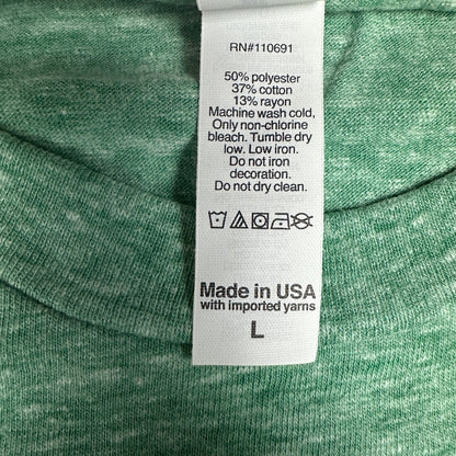 Royal Apparel Triblend T-Shirt Mens L Kelly Green Blank NWT