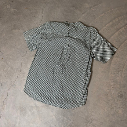 Vintage Chaps Ralph Lauren Gingham Button Down Mens L Green
