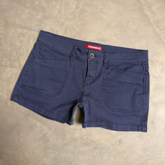 Unionbay Shorts Womens 11 Navy Blue 30W