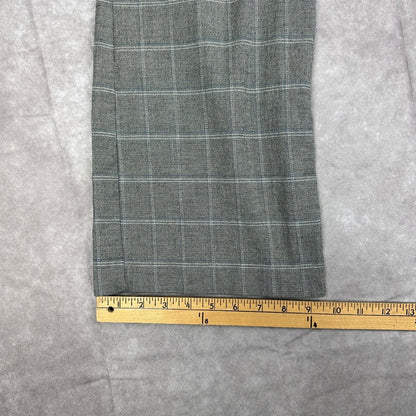 Gap Womens Straight Fit Pants Size 6 Gray Plaid